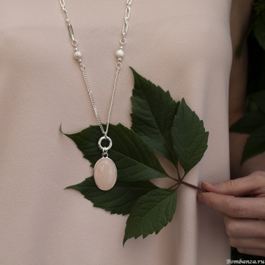 Колье Fiore Luna, ROSE QUARTZ